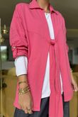 Made in Italy Salt Tie Front Jacket Raspberry /3 = ~